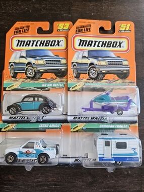 4 NWT 1999 Matchbox "Beach" Vehicles